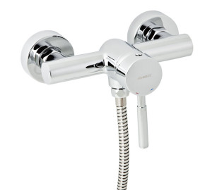 Single lever shower mixer with kit